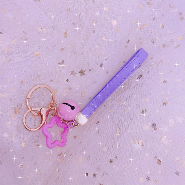 ラベンダーストラップ♡痛バ♡紫♡ゆめかわいい♡美風藍 エンタメ/ホビーのアニメグッズ(ストラップ)の商品写真