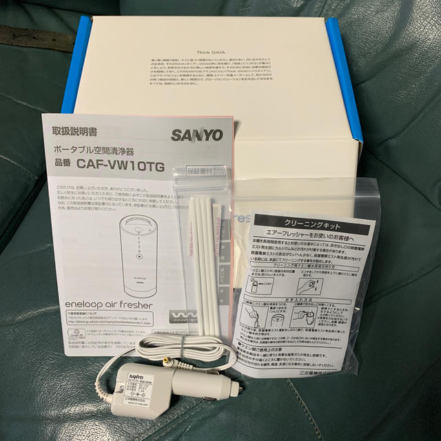 SANYO(サンヨー)のSANYO ポータブル空間清浄器専用カーバッテリーアダプタ− スマホ/家電/カメラの生活家電(空気清浄器)の商品写真