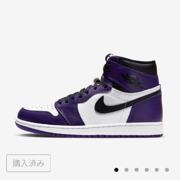 NIKE(ナイキ)のAIR JORDAN 1 COURT PURPLE［25cm］ メンズの靴/シューズ(スニーカー)の商品写真