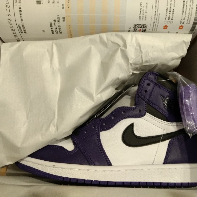 NIKE(ナイキ)のAIR JORDAN 1 COURT PURPLE［25cm］ メンズの靴/シューズ(スニーカー)の商品写真