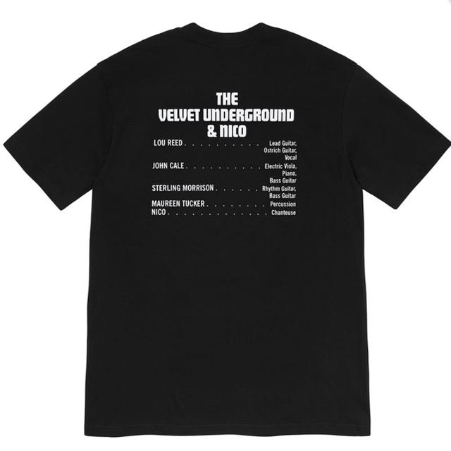 Supreme(シュプリーム)のシュプリーム　The Velvet Underground Nico Tee黒S メンズのトップス(Tシャツ/カットソー(半袖/袖なし))の商品写真