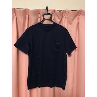 プラダ(PRADA)のプラダ  Tシャツ 無地  XL  PRADA  ネイビー　【新品未使用品】(Tシャツ/カットソー(半袖/袖なし))