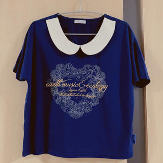 アースミュージックアンドエコロジー(earth music & ecology)のTシャツ　F 紺色　黒子のバスケ　コラボ(Tシャツ/カットソー(半袖/袖なし))