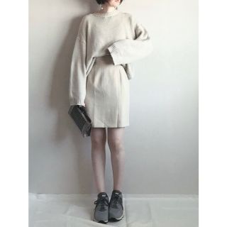 vintage linen blend skirt(ミニスカート)