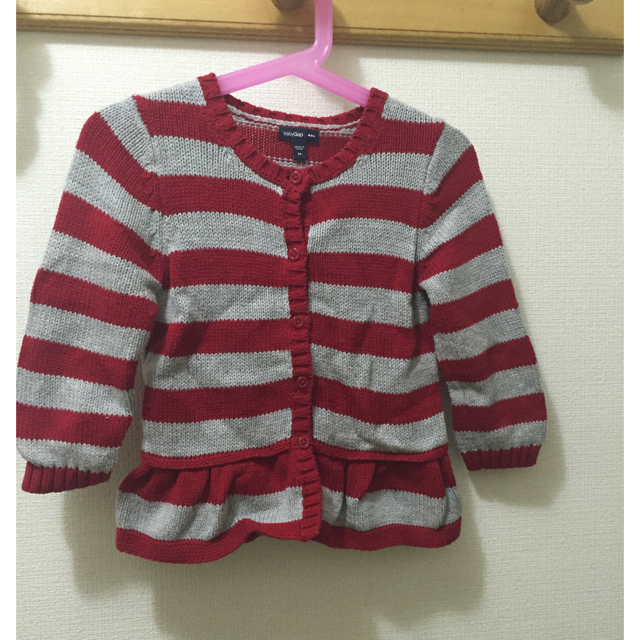 babyGAP(ベビーギャップ)のgapカーデガン キッズ/ベビー/マタニティのキッズ服女の子用(90cm~)(カーディガン)の商品写真