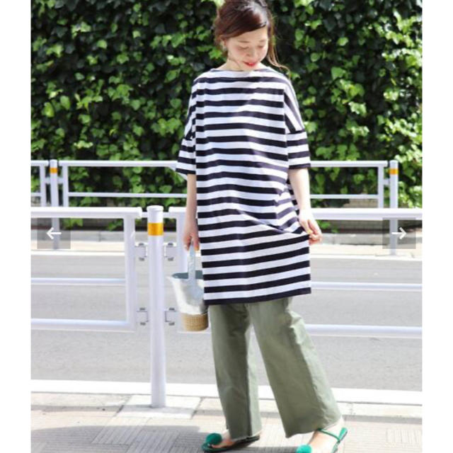 TRADITIONAL WEATHERWEAR別注ボーダーチュニックワンピース◆
