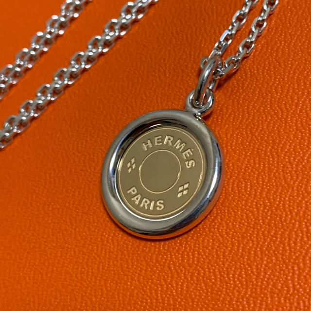 Hermes - 新品仕上げ エルメス セリエ コンビ ロング ネックレス YG SV