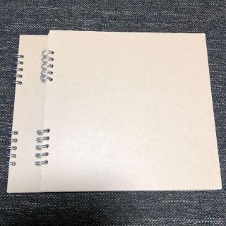 ムジルシリョウヒン(MUJI (無印良品))の無印良品　クラフト　ダブルリング　記録帳　２冊組(ノート/メモ帳/ふせん)