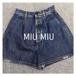 ミュウミュウ デニムショートパンツの通販 7点 | miumiuを買うならラクマ