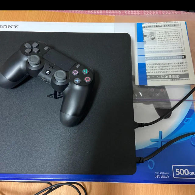 PlayStation4ジェット・ブラック500GB CUHー2100A - 家庭用ゲーム機本体