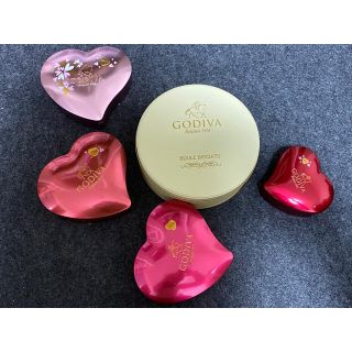 チョコレート(chocolate)のGODIVA 空き缶セット(小物入れ)