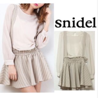 スナイデル(SNIDEL)のSnidel♡ジャンスカレイヤードワンピ(ミニワンピース)