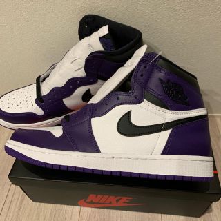 ナイキ(NIKE)のAIR JORDAN 1 COURT PURPLE 27.5 9,5 パープル(スニーカー)