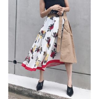 アメリヴィンテージ(Ameri VINTAGE)のあゆゆ様専用 Ameri MEDI TRENCH PRINT SKIRT(ロングスカート)