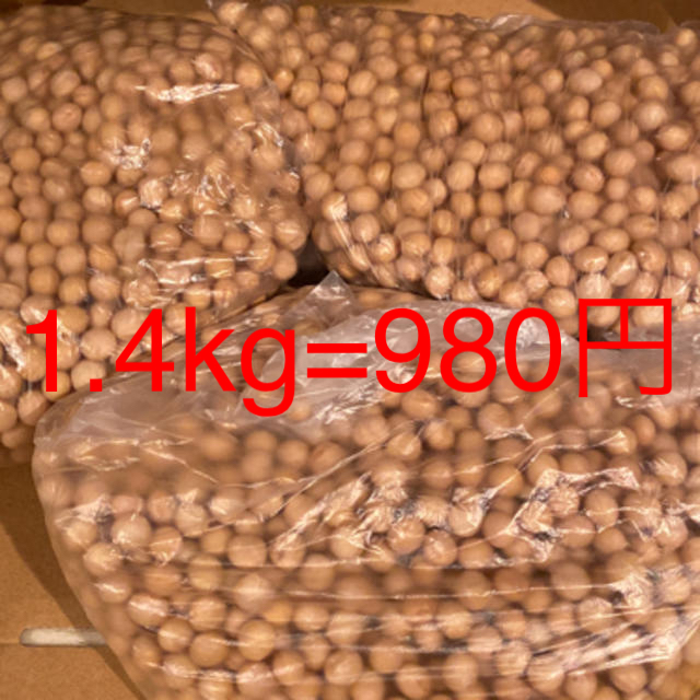 大豆　1.4キロ　980円 食品/飲料/酒の加工食品(豆腐/豆製品)の商品写真