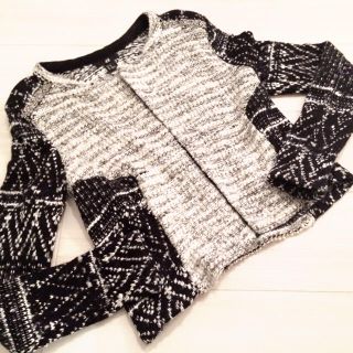 エイチアンドエム(H&M)のH&M♥︎ツイード♥︎ビジュー♥︎カーデ(カーディガン)