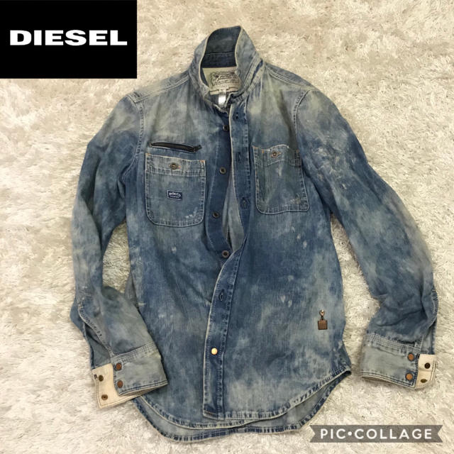 DIESEL(ディーゼル)のDiesel デニムシャツ　ライトブルー　シャツジャケット　ディーゼル メンズのトップス(シャツ)の商品写真