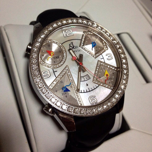 JACOB&CO ジェイコブ 5タイムゾーン 47mm 純正ダイヤ シェル文字盤