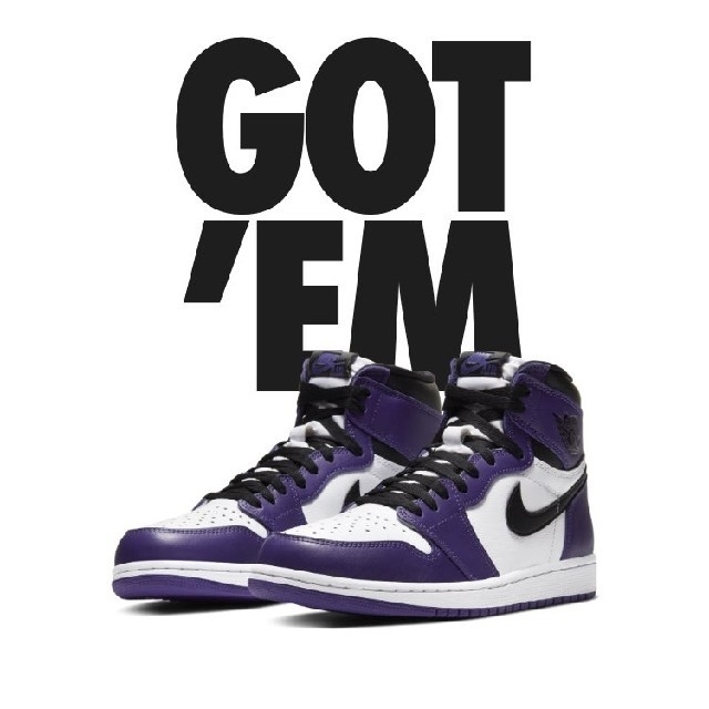 NIKE(ナイキ)のNIKE Air Jordan 1 Retro Court Purple メンズの靴/シューズ(スニーカー)の商品写真