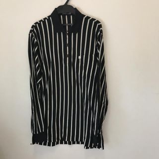 ダックス(DAKS)の【DAKS】メンズ ストライプシャツ シャツ 古着 ヴィンテージ ポロシャツ(シャツ)