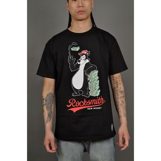 ROCKSMITH(ロックスミス)の新品 ROCKSMITH MONEY TEE/BLACK S メンズのトップス(Tシャツ/カットソー(半袖/袖なし))の商品写真