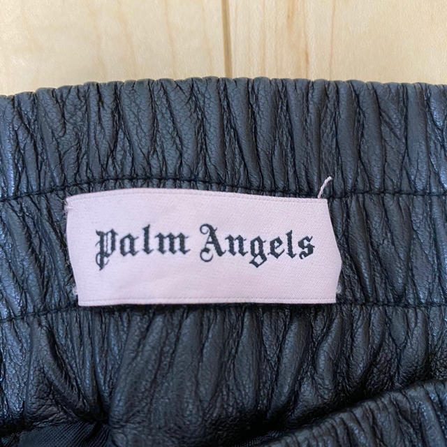 palm angels トラックパンツ　レザー