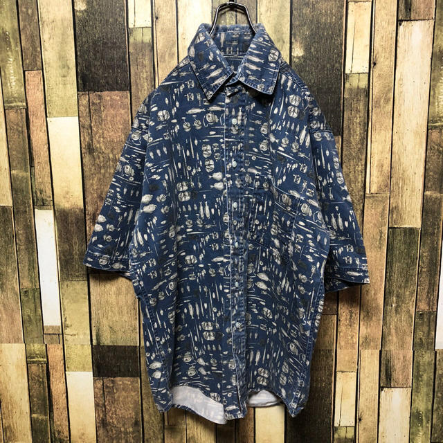 WOOLRICH(ウールリッチ)の【Mt.toki様】ウールリッチ☆メキシコ仕上げ半袖フィッシングツール総柄シャツ メンズのトップス(シャツ)の商品写真