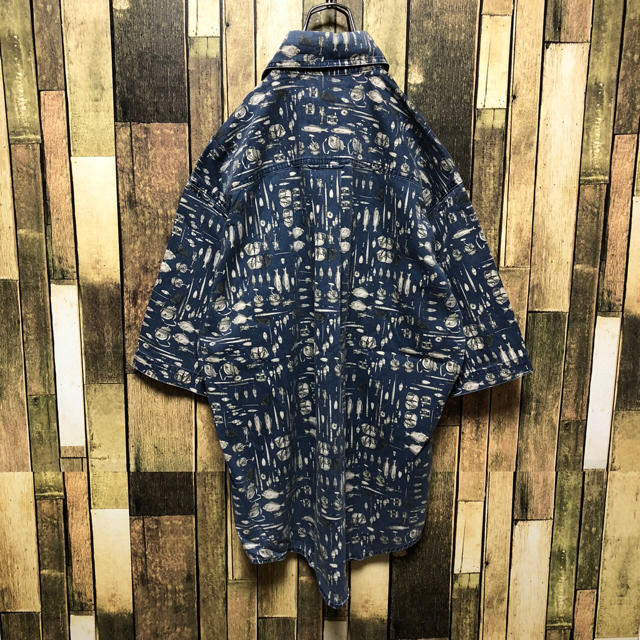 WOOLRICH(ウールリッチ)の【Mt.toki様】ウールリッチ☆メキシコ仕上げ半袖フィッシングツール総柄シャツ メンズのトップス(シャツ)の商品写真