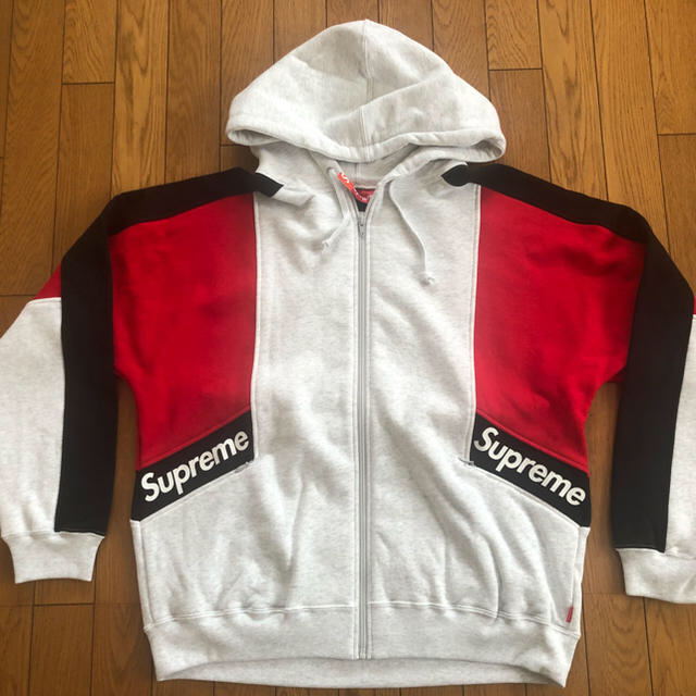 Supreme Color Blocked Zip Up フーディM 美品