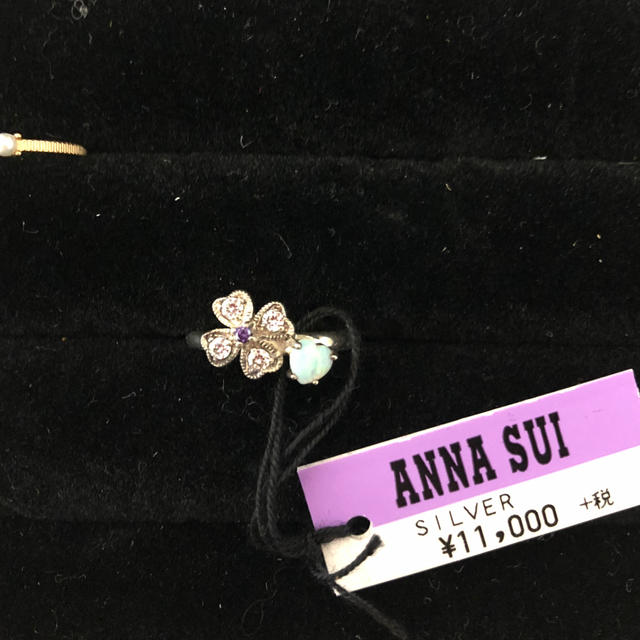 【新品タグ付き】ANNA SUI オパールシルバーリング レディースのアクセサリー(リング(指輪))の商品写真