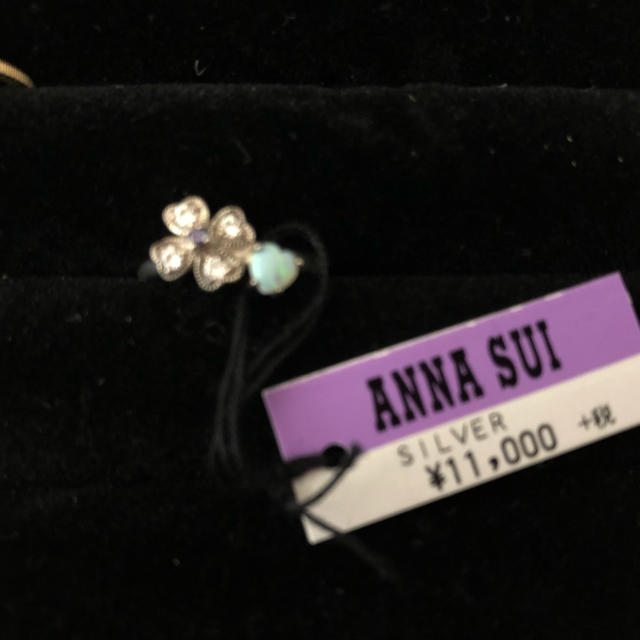 【新品タグ付き】ANNA SUI オパールシルバーリング レディースのアクセサリー(リング(指輪))の商品写真