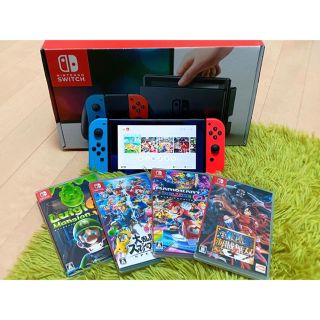 ニンテンドウ(任天堂)の※さき様専用 Nintendo Switch 本体 ＋ ソフト5種 セット(家庭用ゲーム機本体)