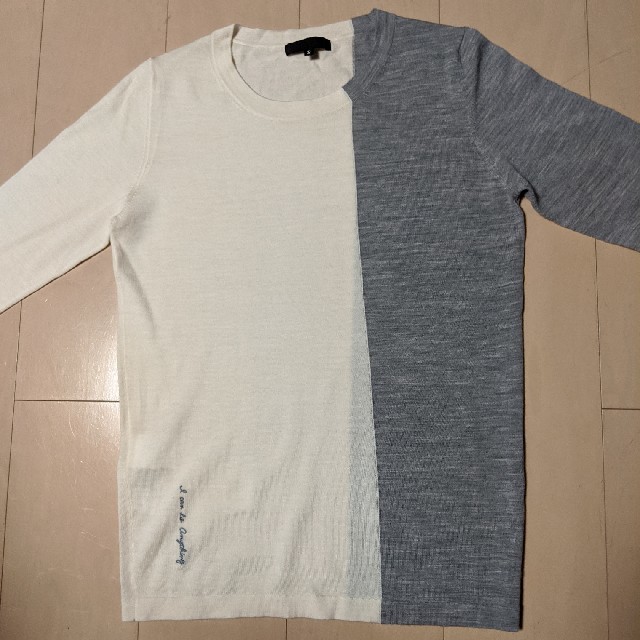 icBの薄手ニット 美品 23区 カーディガン 厚手 ニット素材 グレー 大きいサイズ 48 L
