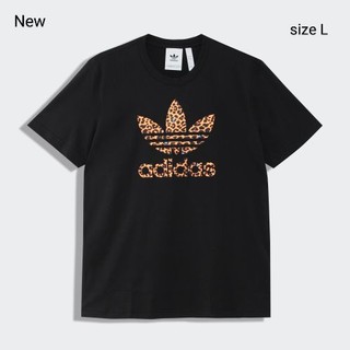 アディダス(adidas)の新品 L adidas originals Tシャツ トレフォイル レオパード(Tシャツ/カットソー(半袖/袖なし))
