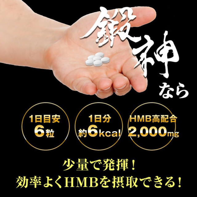 最安値】鍛神 HMB キタシン (180粒/2袋)