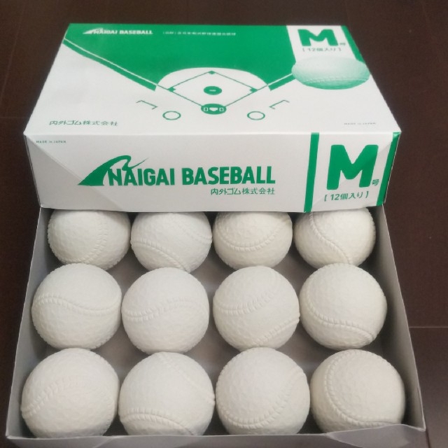 NAIGAI(ナイガイ)の軟式公認球 M号 新品2ダース スポーツ/アウトドアの野球(ボール)の商品写真