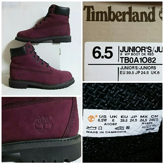 Timberland(ティンバーランド)の美品❗Timberland、ティンバーランド　6インチ ブーツ　ボルドー　ワイン レディースの靴/シューズ(ブーツ)の商品写真