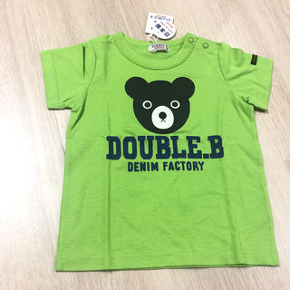 ダブルビー(DOUBLE.B)の専用⭐︎  新品　ミキハウス　ダブルB 半袖　Tシャツ　90㎝(Tシャツ/カットソー)