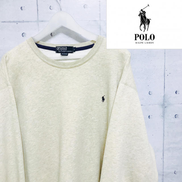 POLO RALPH LAUREN(ポロラルフローレン)の【POLO by Ralph Lauren】スウェット オフホワイト メンズのトップス(スウェット)の商品写真