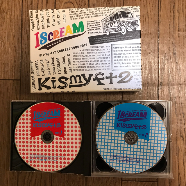 Kis-My-Ft2(キスマイフットツー)のKis-My-Ft2CONCERT TOUR2016ISCREAM初回生産限定盤 エンタメ/ホビーのDVD/ブルーレイ(ミュージック)の商品写真