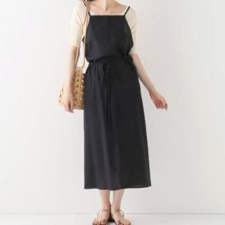 エディットフォールル(EDIT.FOR LULU)のbaserange Yumi apron dress linen /cotton(ロングワンピース/マキシワンピース)