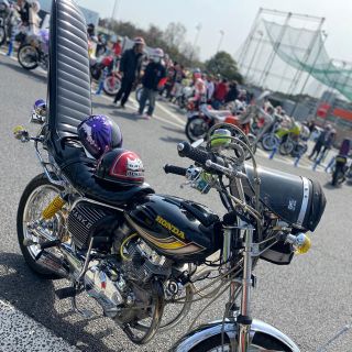 バブ・ホーク・CB250T本革三段シート