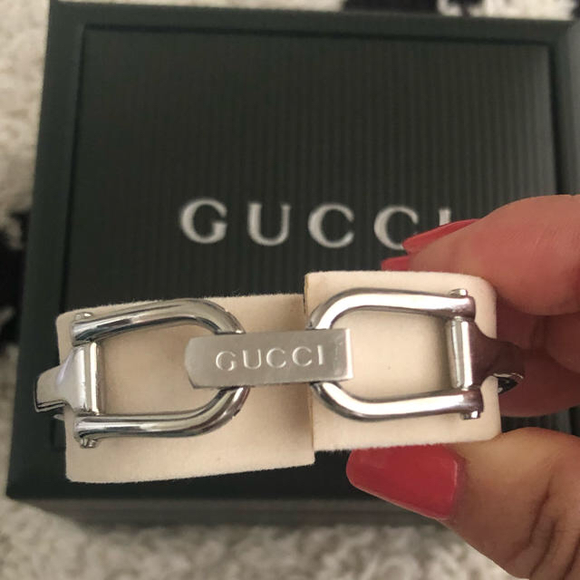 Gucci(グッチ)のGUCCI グッチ　ピンク　シルバー　腕時計　電池交換済み レディースのファッション小物(腕時計)の商品写真