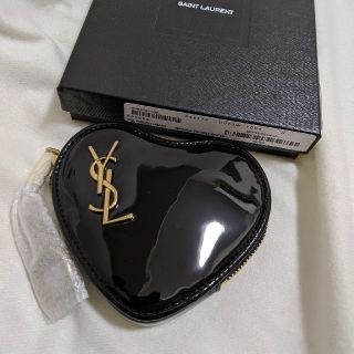 サンローラン(Saint Laurent)の【yuuu♡様専用】イヴ　サン　ローラン　コインケース　ハート　ブラック(コインケース)