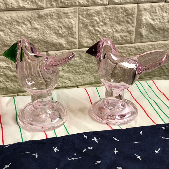 男女兼用 - iittala scope ペールピンク 2羽セット 脚付きシエッポ