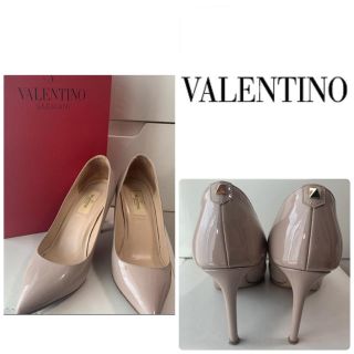 ヴァレンティノ(VALENTINO)のゆたんぽ様専用ページです♡VALENTINO ピンクベージュパテント　スタッズ　(ハイヒール/パンプス)