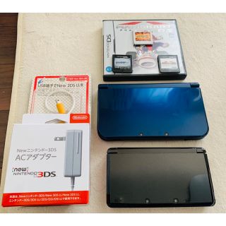 ニンテンドウ(任天堂)の込み　任天堂3DSセット　ポケモン、マリオカート付き！　(家庭用ゲーム機本体)