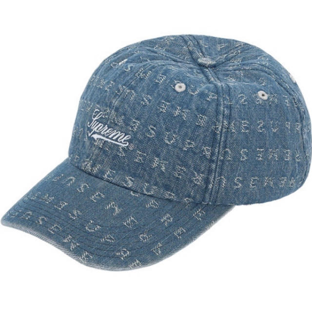 Supreme Jacquard Logos Denim 6-Panel 青