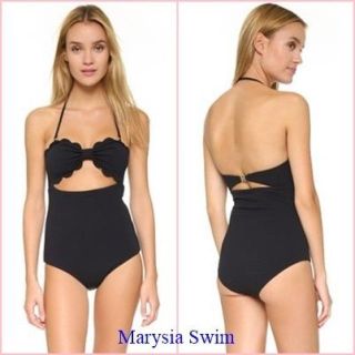 ユナイテッドアローズ(UNITED ARROWS)のマリシアスイム MARYSIA SWIM スカラップ ワンピース ブラック(水着)