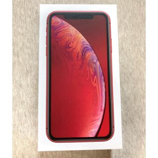 アイフォーン(iPhone)のiPhoneXR 128GB RED SIMフリー 未使用(スマートフォン本体)